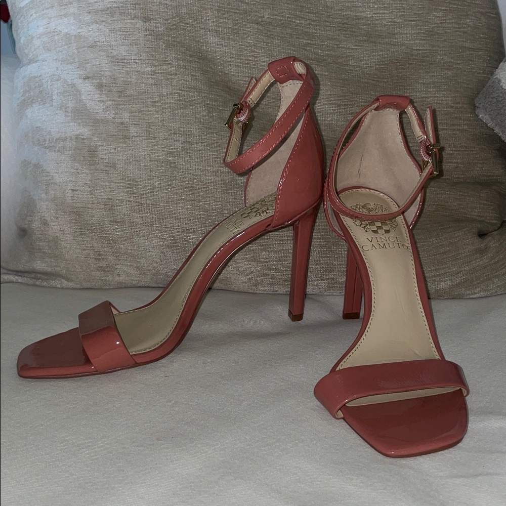 Vince Camuto Pink (Rose) Ankle Strap Heels